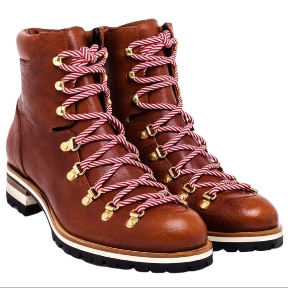 Rupert Sanderson | NWOB Hamilton Brown Leather Hiking Style Boots - IT 37 - Picture 1 of 12